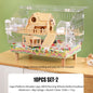 Transparent Hamster Cage Acrylic Hamster Habitat House Breathable Rabbit Chinchilla Guinea Pig Cage Small Animal Breeding Box