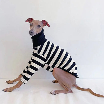 Pet Black White Striped Clothing New Italian Greyhound Spring Summer Dog Clothes For Dogs Shirt Couple Cat Dog Clothing Puppy