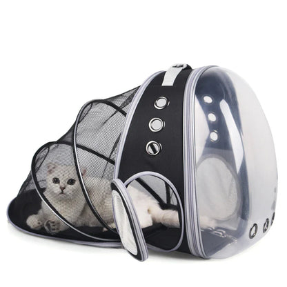 High Quality Astronaut Portable Cat Travel Bag Breathable Space Capsule Expandable Transparent Carrier Pet Backpack For Cat Dog