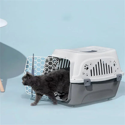 Outdoor Small Pet Carrier Cat Box Breathable Travel Carrier Box Durable Kitten Puppy Rabbit Cage Airline Approved Transport Cage