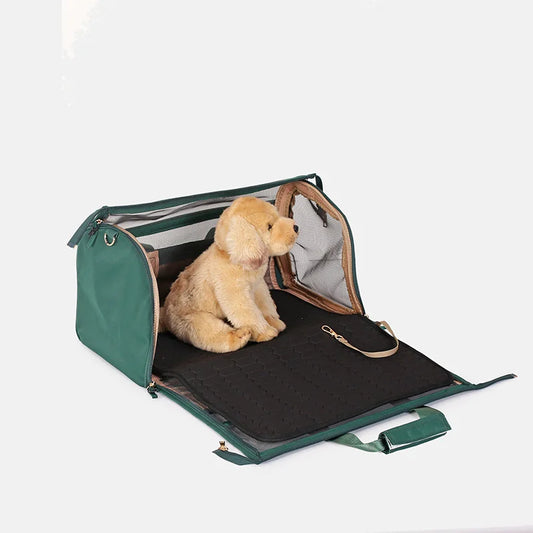 Pet Dog Bag Large Capacity Outdoor Portable Cat Travel Carrier  Foldable   Small  Handbag   Luxury