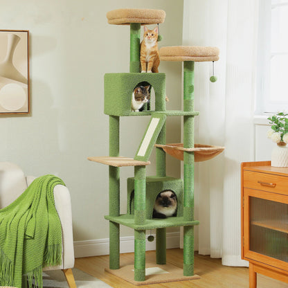 Multi-Level Cat Tree Cat Condo Scratching post for Kitten Furniture Large Cat Tower Cat Scrapers Cat Accessories Pet Cat Toys