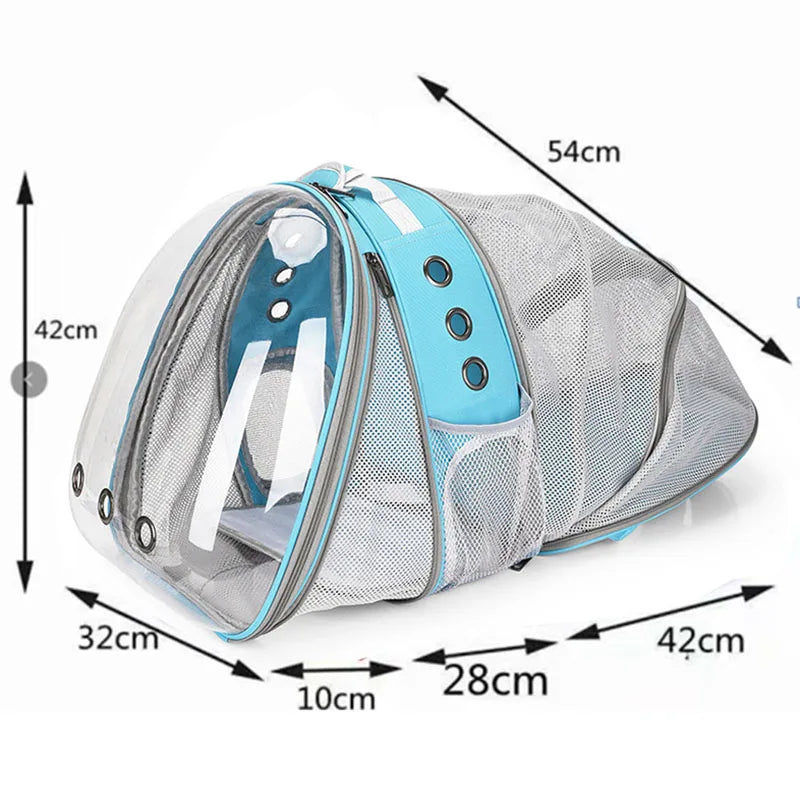 High Quality Astronaut Portable Cat Travel Bag Breathable Space Capsule Expandable Transparent Carrier Pet Backpack For Cat Dog