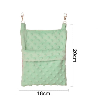 Cozy Pet Bed Plush Double-sided Ferret Rat Hammock Cage for Small Cozy Guinea Pig Hammock Bunk Bed Soft Hanging for Comfort